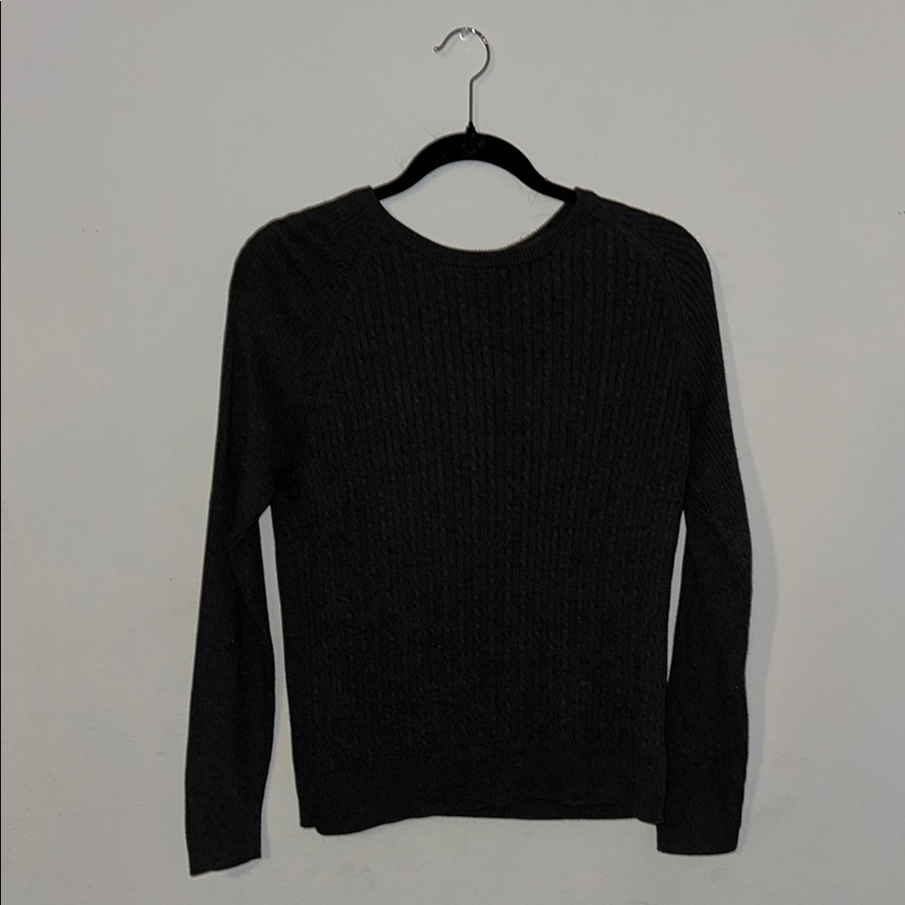 JEANNE PIERRE dark grey Crew Neck Sweater